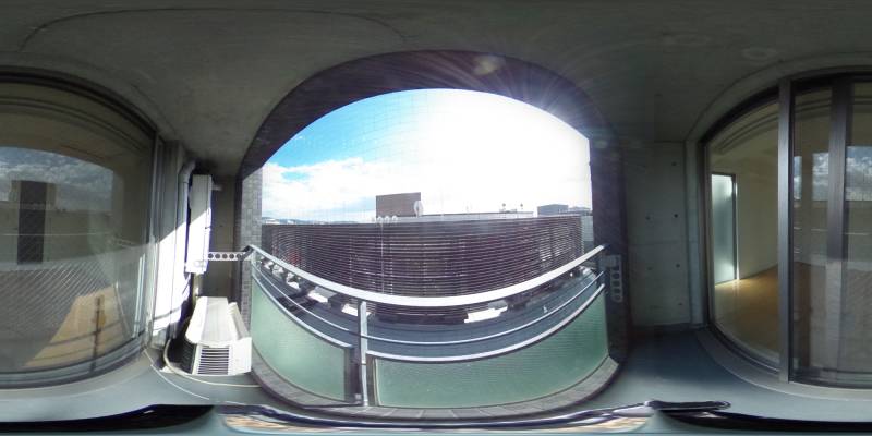 パノラマ画像バルコニー