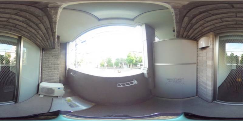 パノラマ画像バルコニー