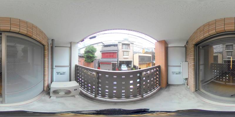 パノラマ画像バルコニー