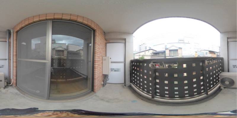 パノラマ画像バルコニー