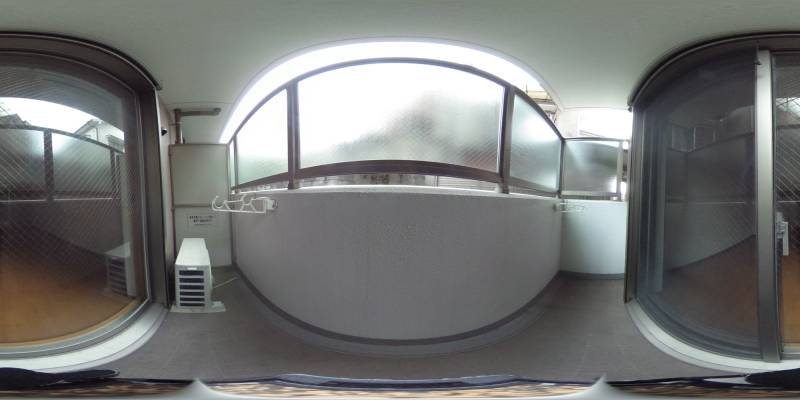 パノラマ画像バルコニー