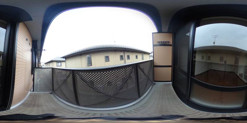 パノラマ画像バルコニー