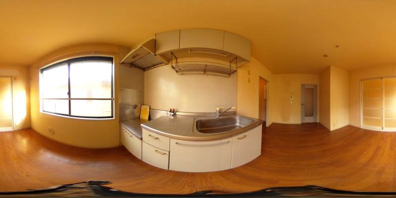 パノラマ画像キッチン