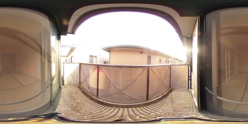 パノラマ画像バルコニー