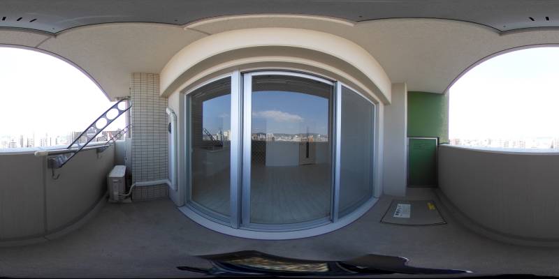 パノラマ画像バルコニー