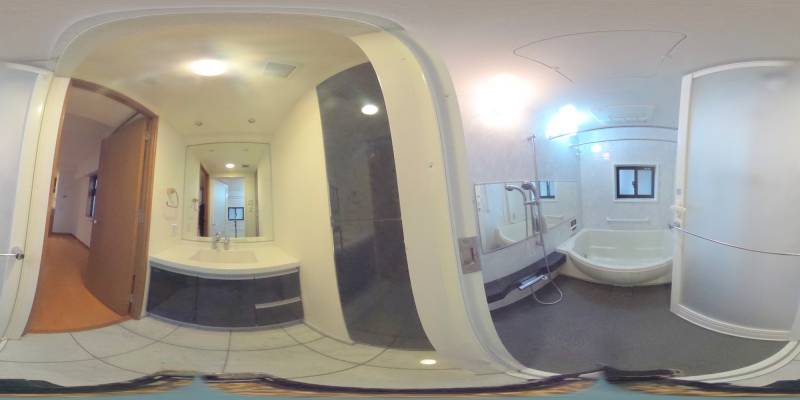 パノラマ画像バスルーム