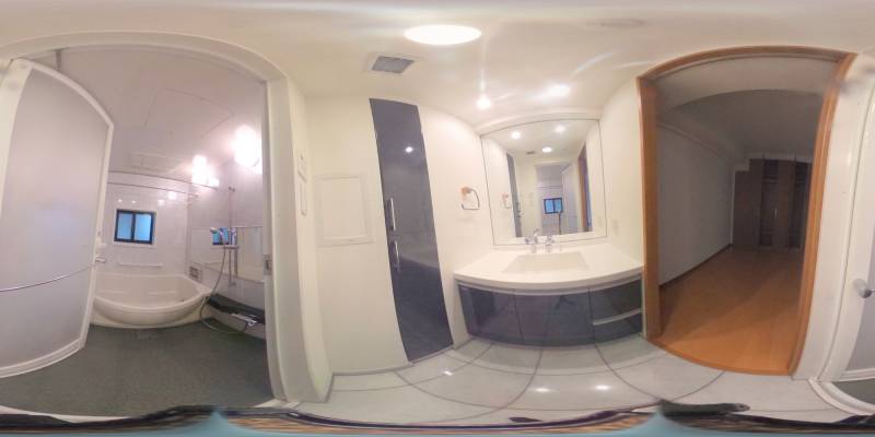 パノラマ画像バスルーム