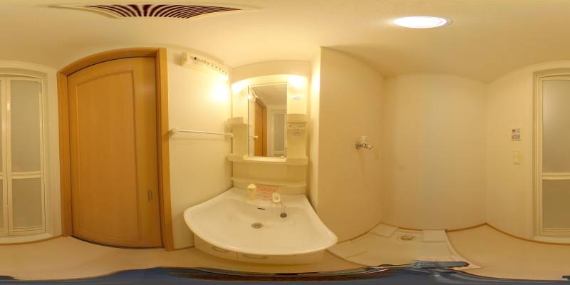 パノラマ画像洗面所