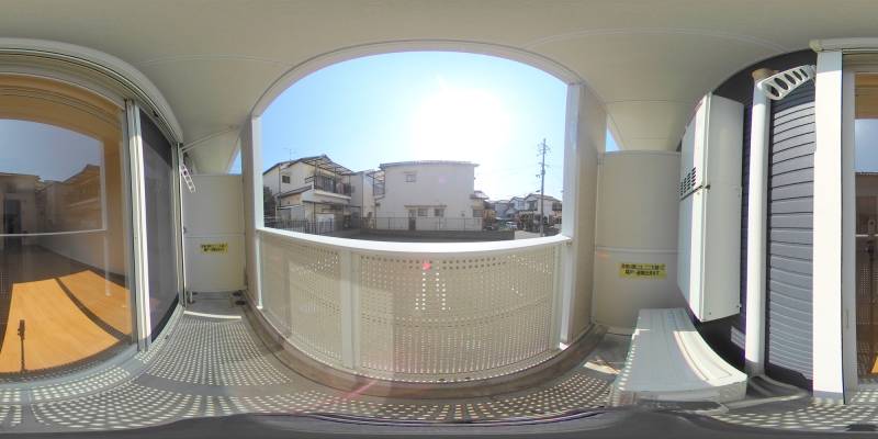 パノラマ画像バルコニー
