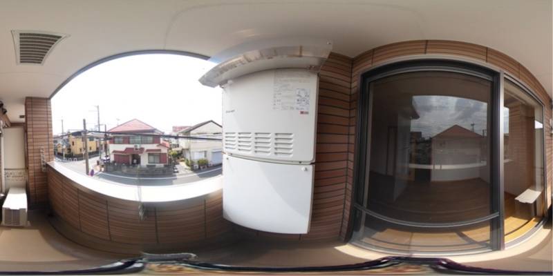 パノラマ画像バルコニー
