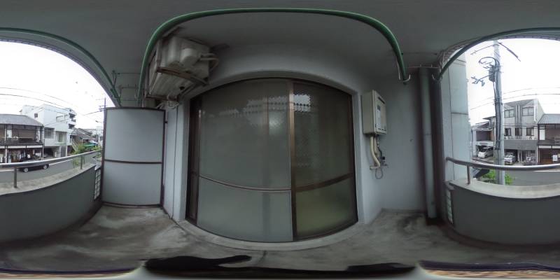 パノラマ画像バルコニー