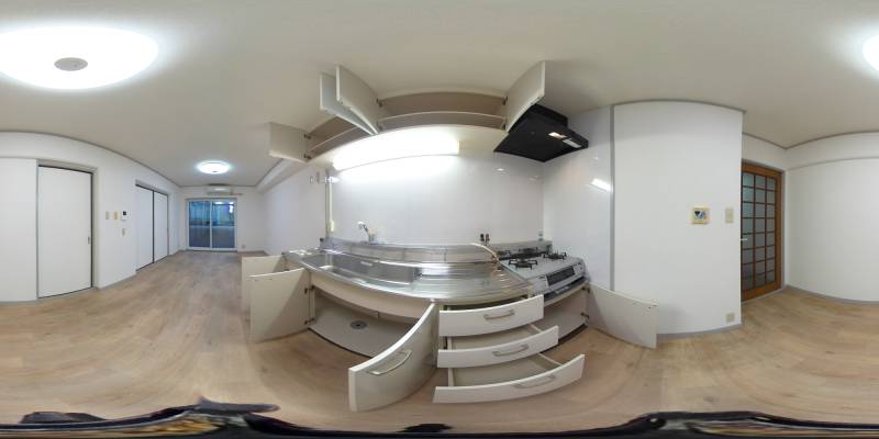 パノラマ画像キッチン