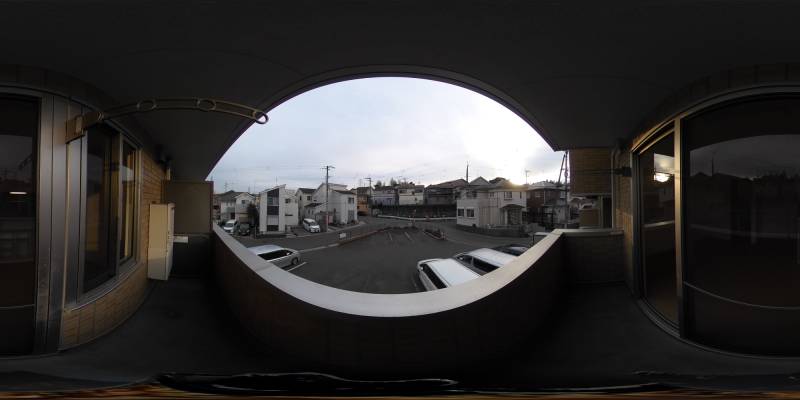 パノラマ画像バルコニー