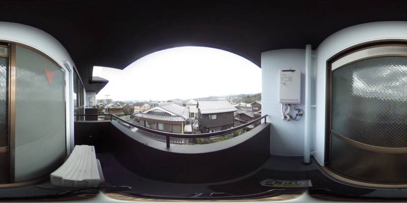 パノラマ画像バルコニー