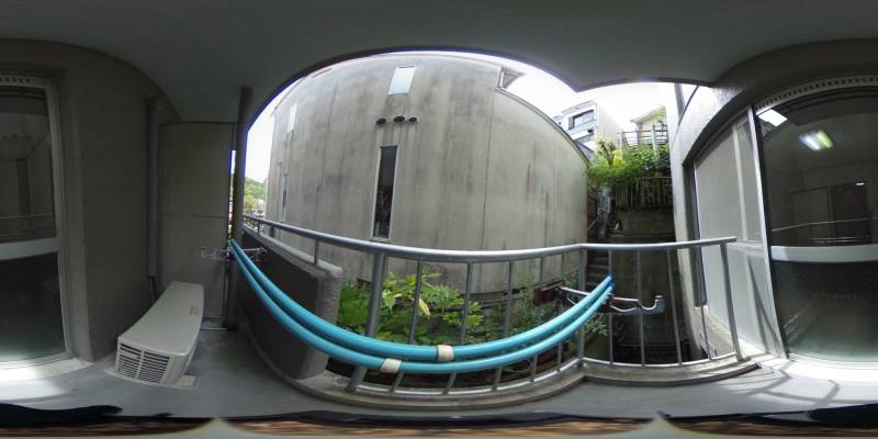 パノラマ画像バルコニー