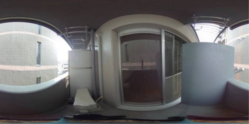 パノラマ画像バルコニー