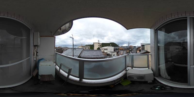 パノラマ画像バルコニー