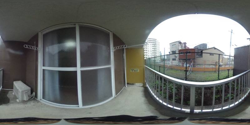 パノラマ画像バルコニー