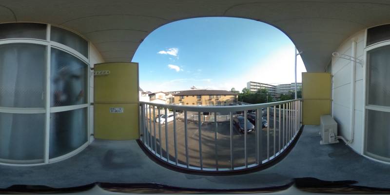 パノラマ画像バルコニー