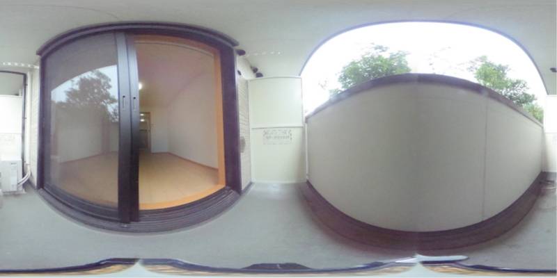 パノラマ画像バルコニー