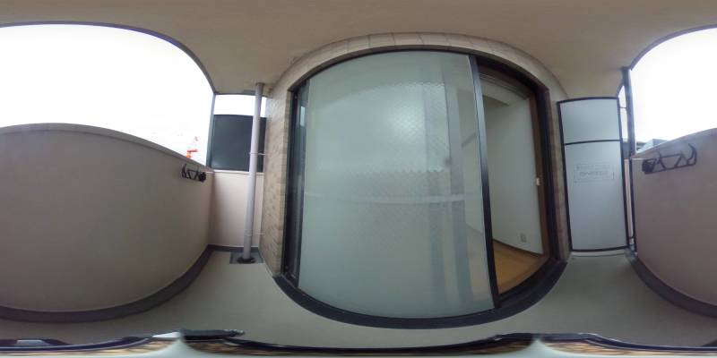 パノラマ画像バルコニー