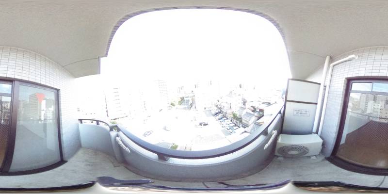 パノラマ画像バルコニー