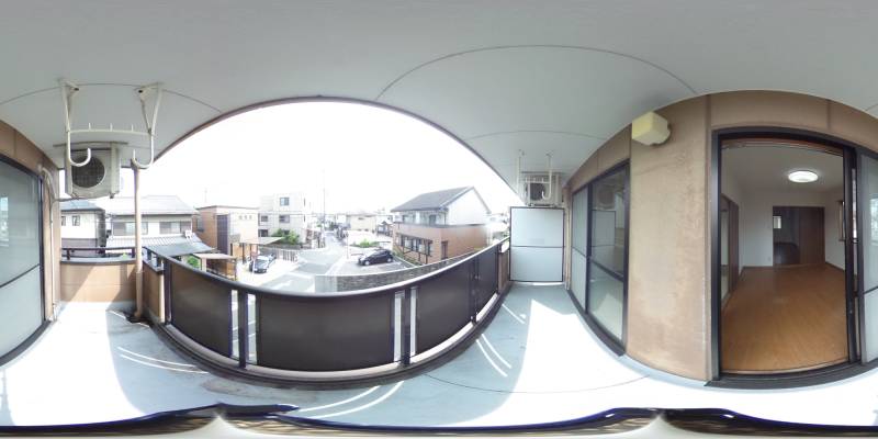 パノラマ画像バルコニー