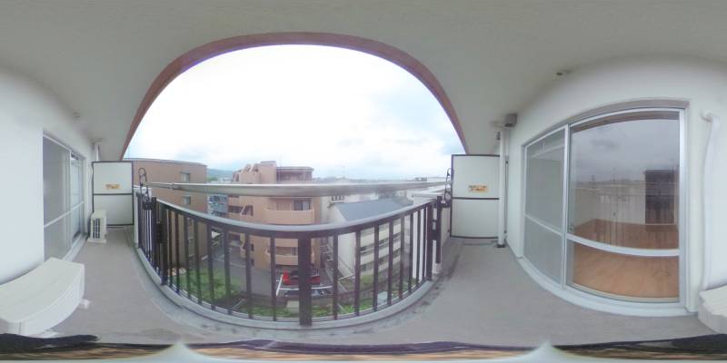 パノラマ画像バルコニー