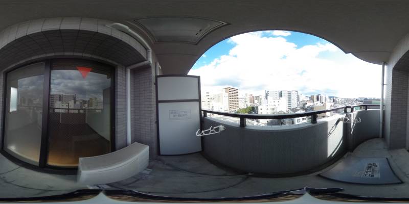 パノラマ画像バルコニー