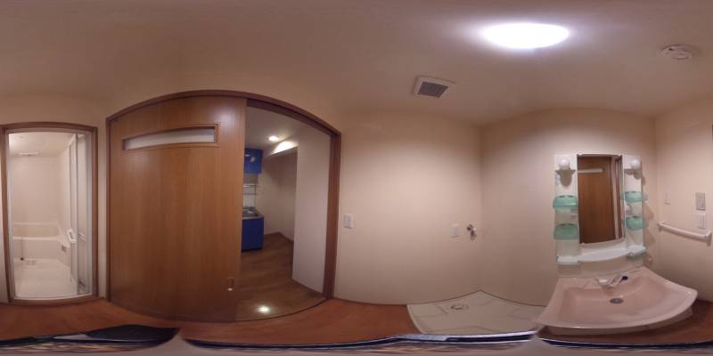 パノラマ画像洗面所