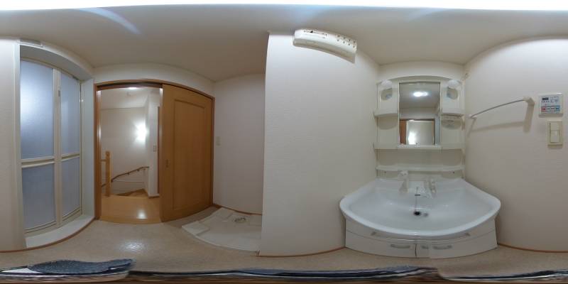 パノラマ画像洗面所