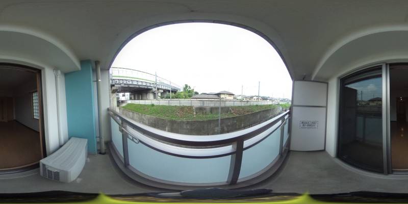 パノラマ画像バルコニー