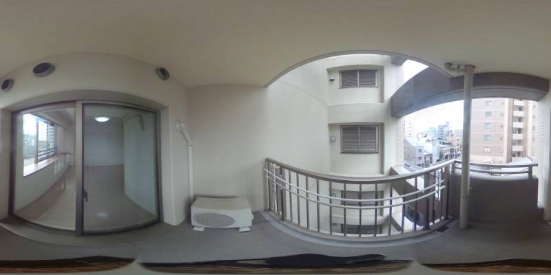 パノラマ画像バルコニー