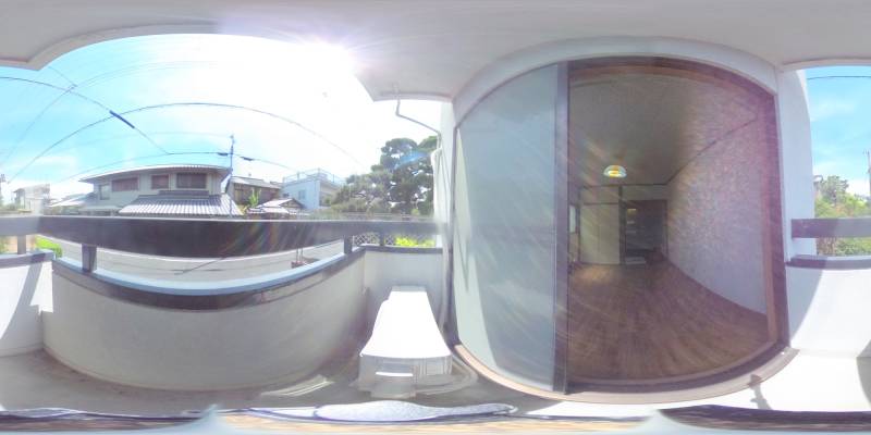 パノラマ画像バルコニー