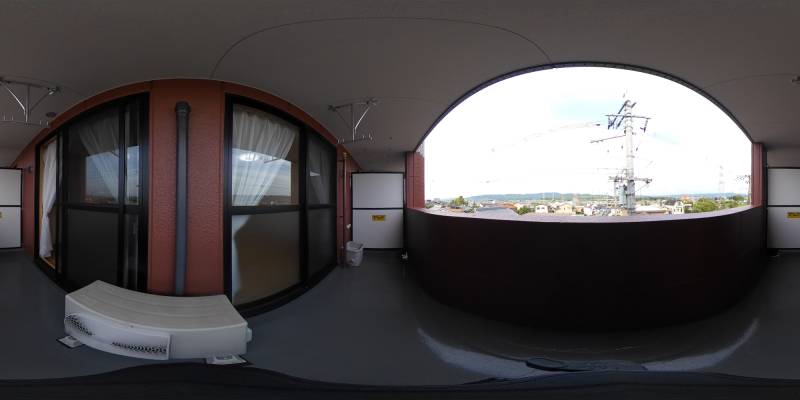 パノラマ画像バルコニー