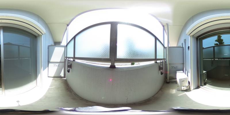 パノラマ画像バルコニー