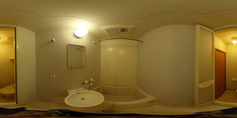 パノラマ画像バスルーム