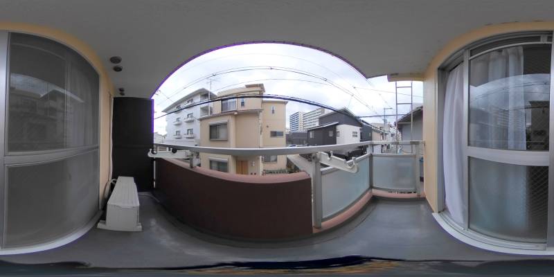 パノラマ画像バルコニー