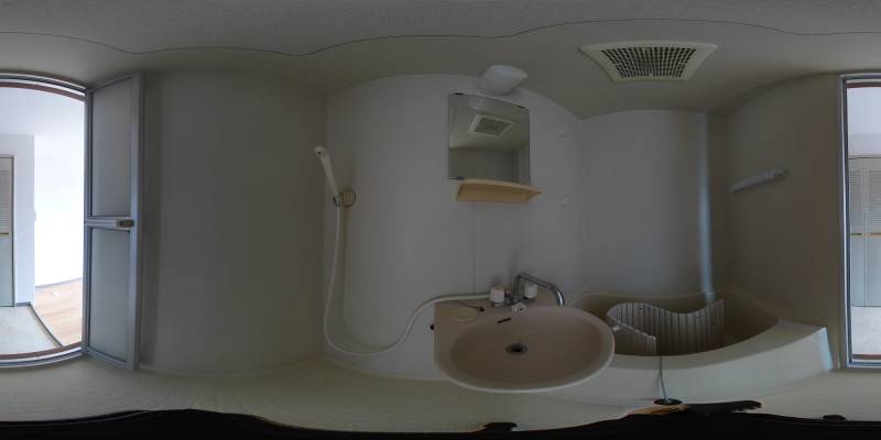 パノラマ画像バスルーム
