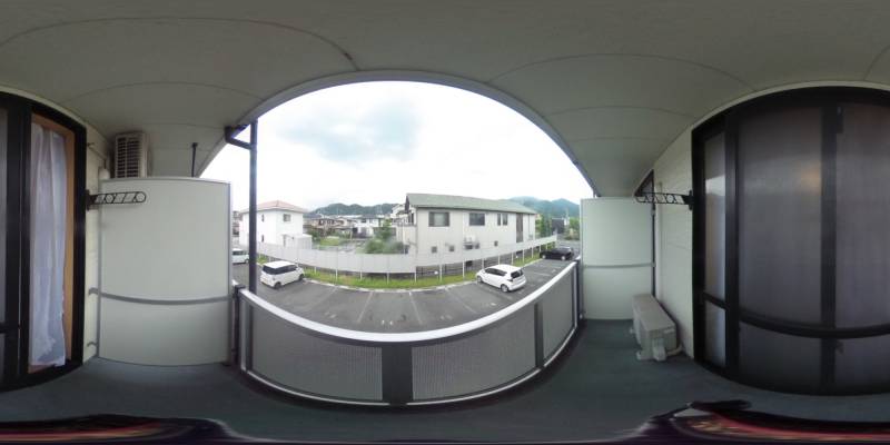 パノラマ画像バルコニー