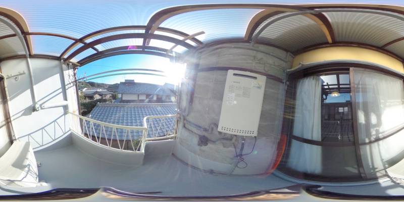 パノラマ画像バルコニー