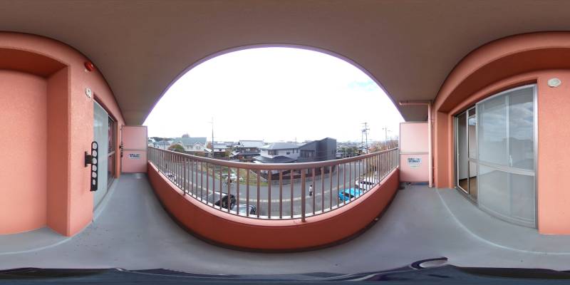 パノラマ画像バルコニー