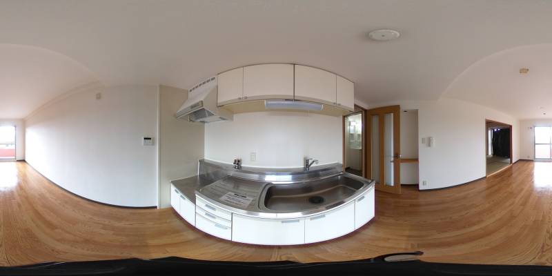 パノラマ画像キッチン