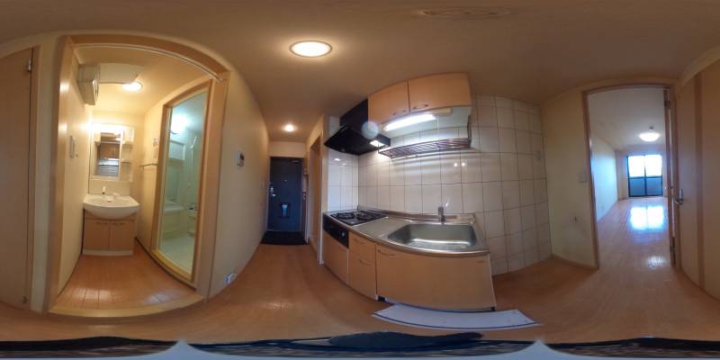 パノラマ画像キッチン