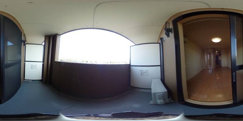 パノラマ画像バルコニー