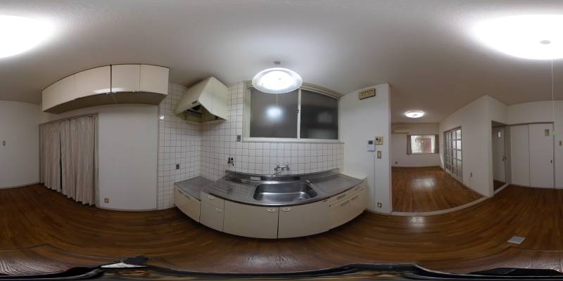 パノラマ画像キッチン