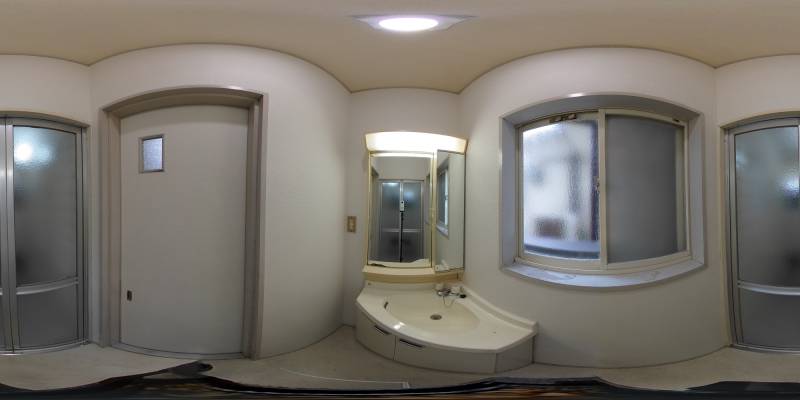 パノラマ画像洗面所