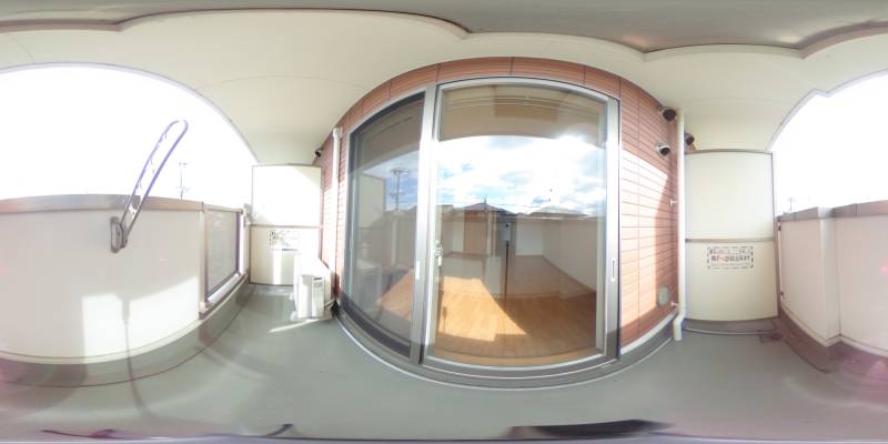 パノラマ画像バルコニー
