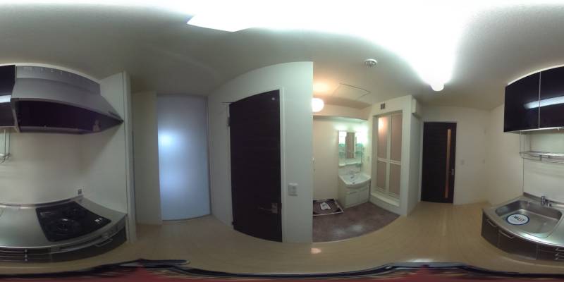 パノラマ画像キッチン