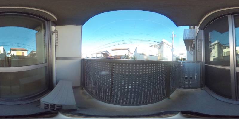 パノラマ画像バルコニー